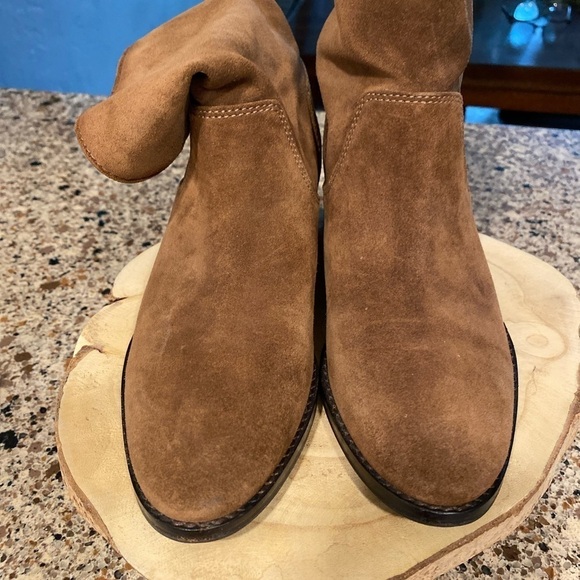VIA SPIGA Brown suede pull on boots size 7M - Picture 3 of 9